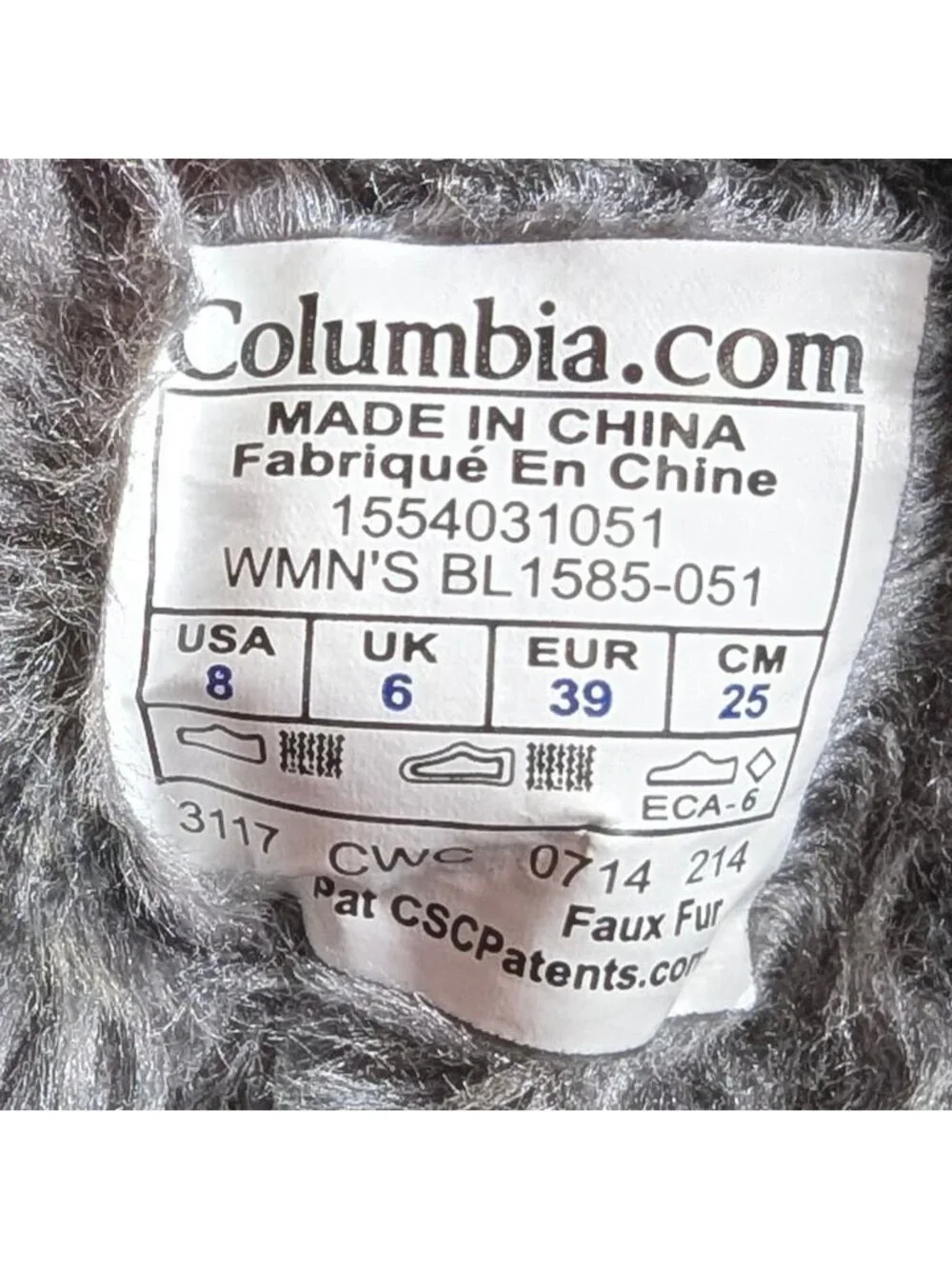 Columbia Womens Size 8 Minx II Mid Gray Insulated Snow Boots Winter BL1585-051